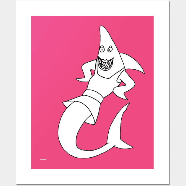 Mommy shark Wall Art by atadrawing